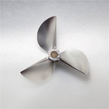 58-70mm 3-Blade CNC Aluminum Propeller 6.35mm Shaft Left Hand for RC Boat