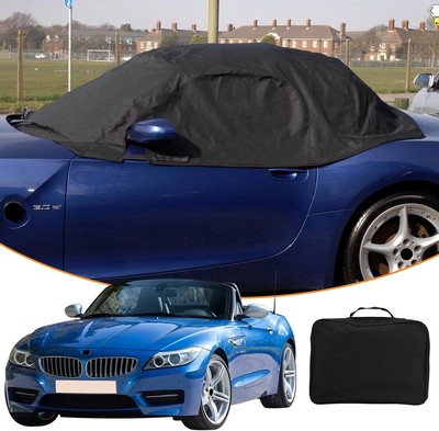 BMW Z4 2003-2008 Soft Top Roof Protector Half Cover Waterproof Custom Fit Black