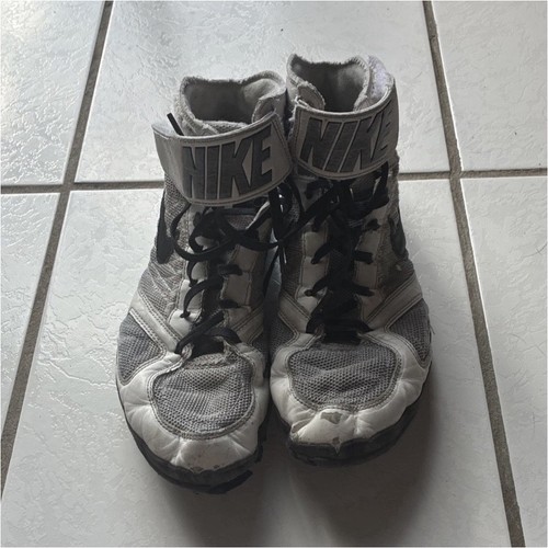 Nike Takedown 4 Wrestling Shoes White Gray Black Size 9