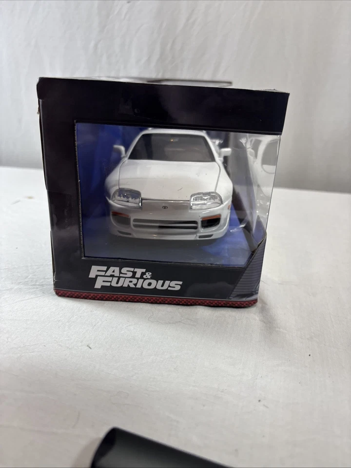 Fast & Furious 1:18 Diecast Vehicle: White Toyota Supra Rare MIB Brian’s Supra - Image 3 of 4