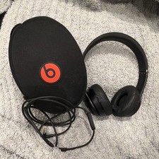 Beats by Dr. Dre Solo3 Black On-Ear Headphones 3.5mm Jack with Case