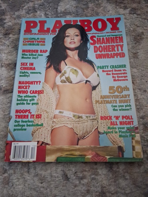 Playboy Magazine December 2003 Shannen Doherty -Excellent Condition