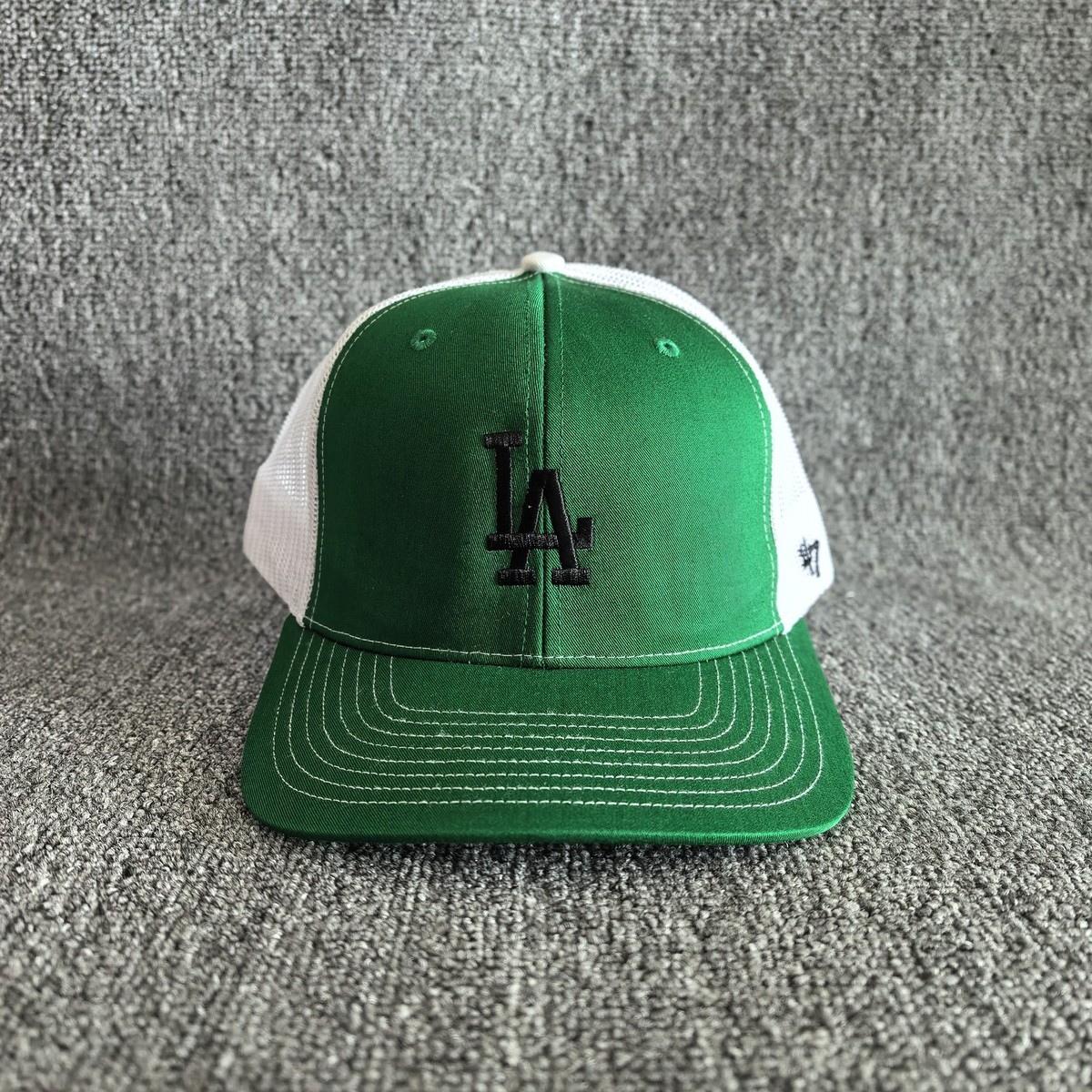 '47 Brand Los Angeles Dodgers MLB Trucker Hat Green White Snapback Cap