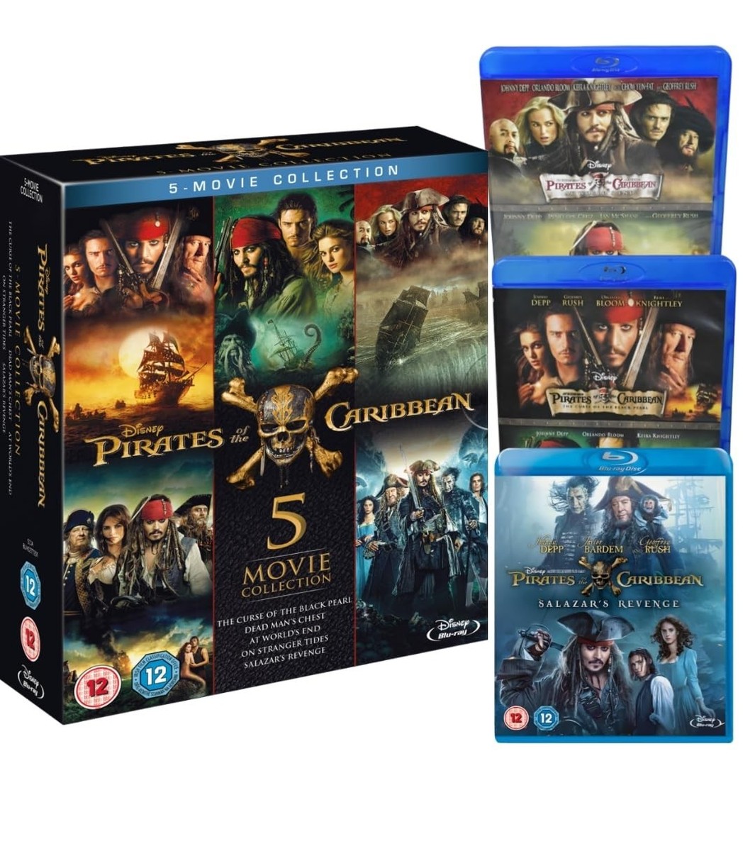 Pirates of the Caribbean: 5-Movie Collection [Blu-ray] [USA Comp