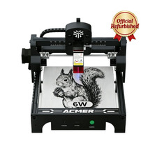 Refurbished 6W Mini Laser Engraver, 130 130mm for Wood, Acrylic Leather DIY