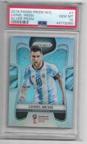 World Cup Lionel Messi 2018 Panini Prizm World Cup Lionel Messi Silver Prizm