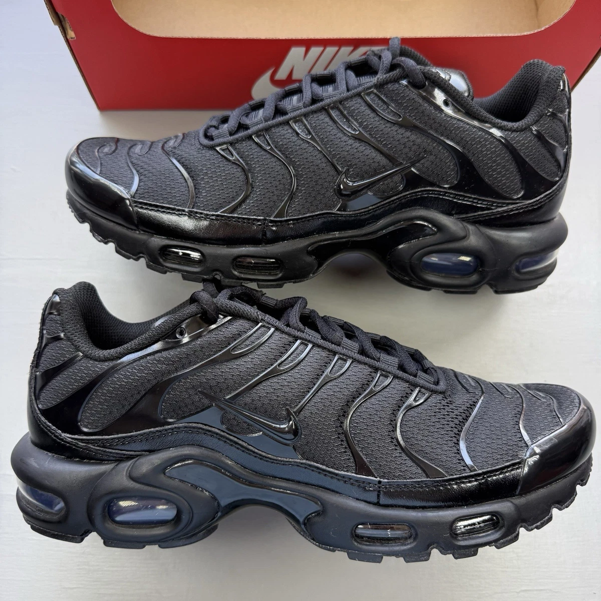 Nike Air Max Plus Low Triple Black | eBay