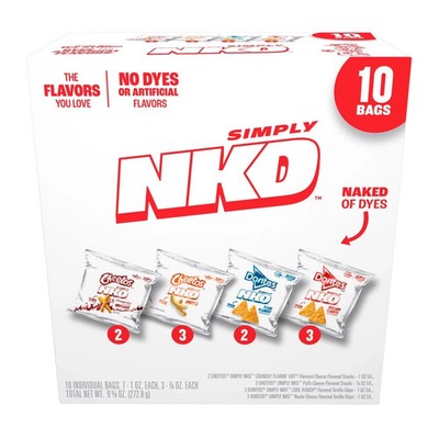 Frito Lay Simply NKD No Dyes No Artificial Flavors Variety pack Snack Mix, 9 oz