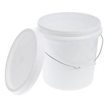  Seau Vide Pot Peinture Godet Utilitaire D'eau En Plastique Blanc Seaux Petit