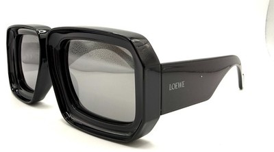 LOEWE LW40064U LW 40064U 01C Black /Mirror Sunglasses 56-17-145