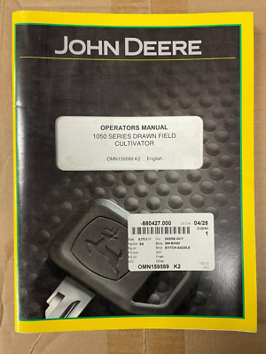 John Deere 1050 Series Drawn Field Cultivator Op Manual OMN159589 K2 K-2