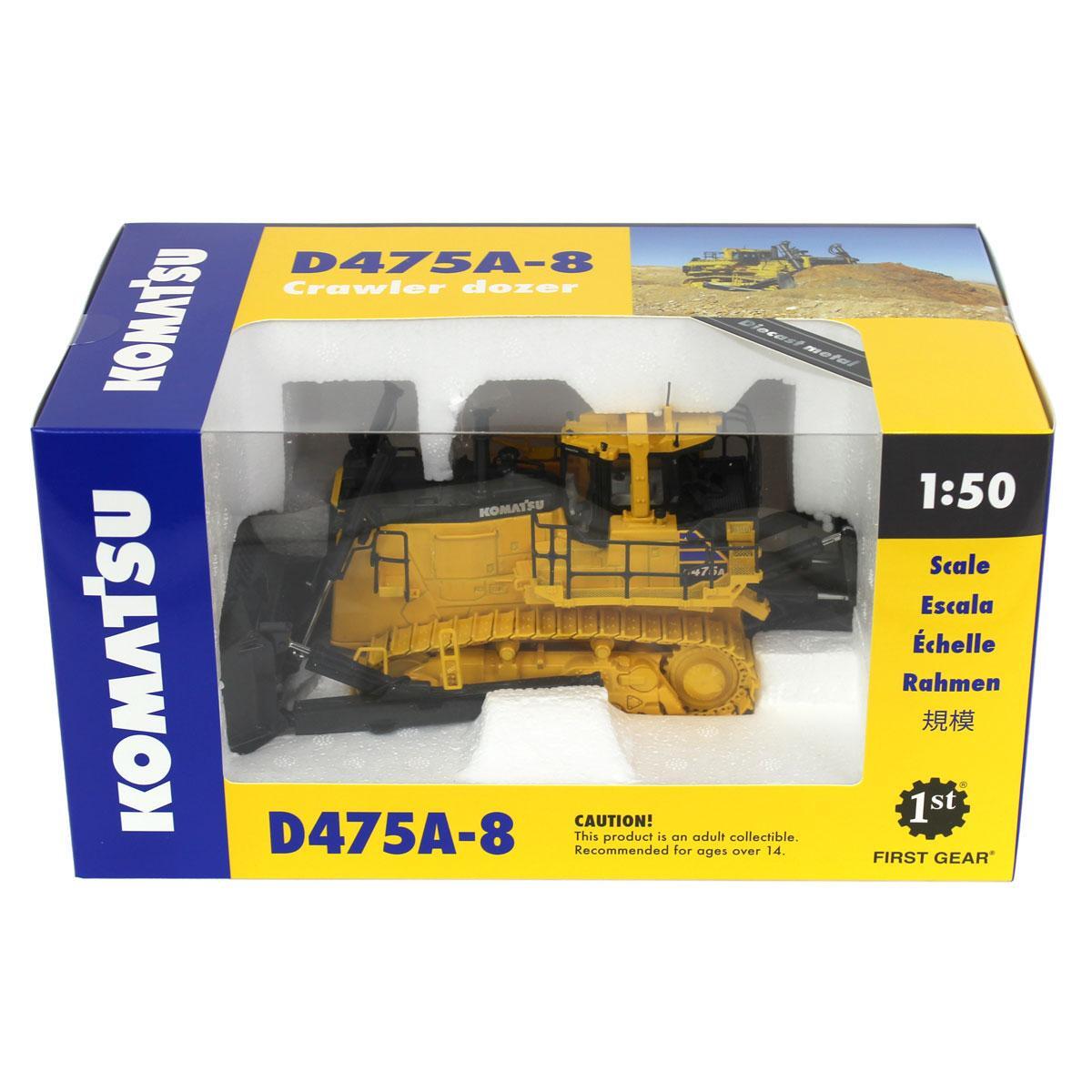 Komatsu D475A-5EO クローラードーザー 1:50 Komatsu D475A-5EO Dozer with Ripper 1/50 Diecast Model by