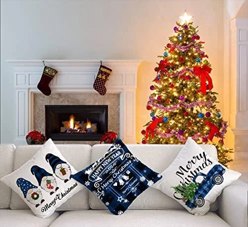 Outdoor christmas pillow covers 18x18 sales