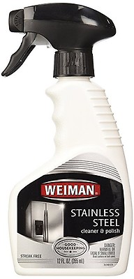 Stainless Steel CLEANER Clean Polish Protect Metal 12 oz Trigger spraY WEIMAN 76