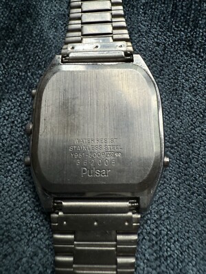 RARE Vintage Pulsar Ana-Digital Y951-5009 World Time Mens Watch | eBay