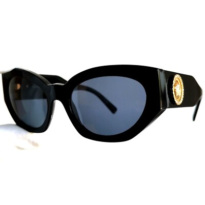 Sonnenbrille GIANNI VERSACE sunglasses 4376-B GB1/87 schwarz gold Medusa Strass