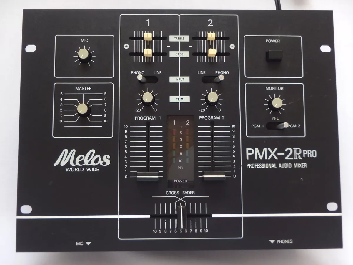 Melos PMX-2R(S) Pro Professional Audio Mixer DJ Battle Mixer DMC 