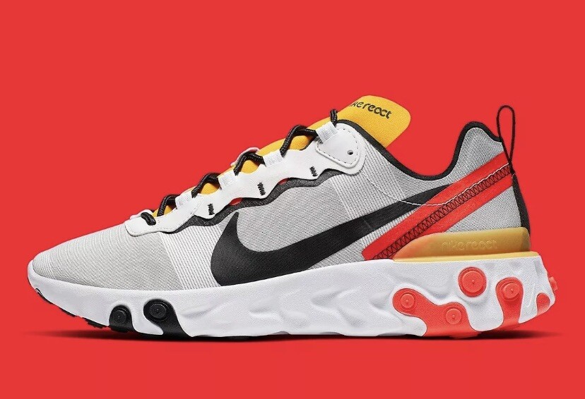 nike react element 55 tour yellow
