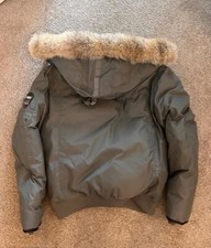 New Pajar Canada Down Parka With Faux Fur Collar Mens M Navy