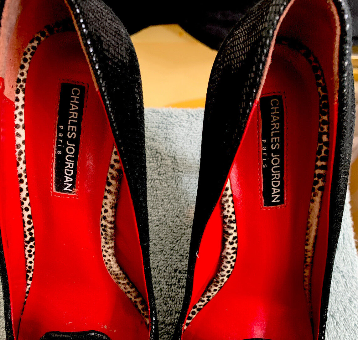 Charles Jourdan Shoes Size 9 1/2 M Black Glossy Leather Pump Charles Jourdan Shoes Size 9 1/2 M Black Glossy Leather Pump