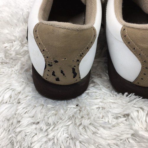 FootJoy GreenJoy Golf Shoes Men's Size 8.5M Brown White - Picture 7 of 9