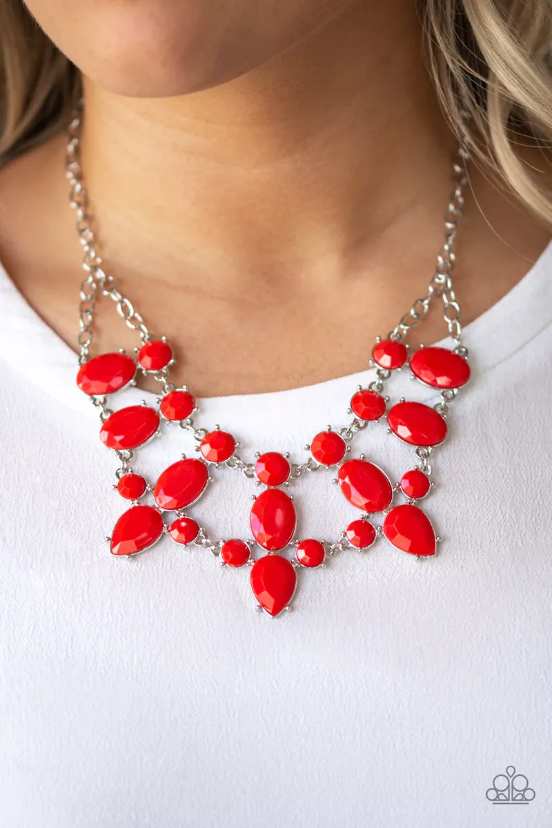 Goddess Glow Red Necklace Paparazzi New eBay