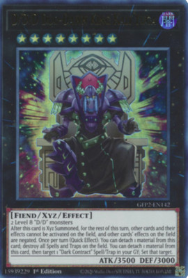 1X NM D/D/D Duo-Dawn King Kali Yuga - GFP2-EN142 - Ultra Rare 1st Edition