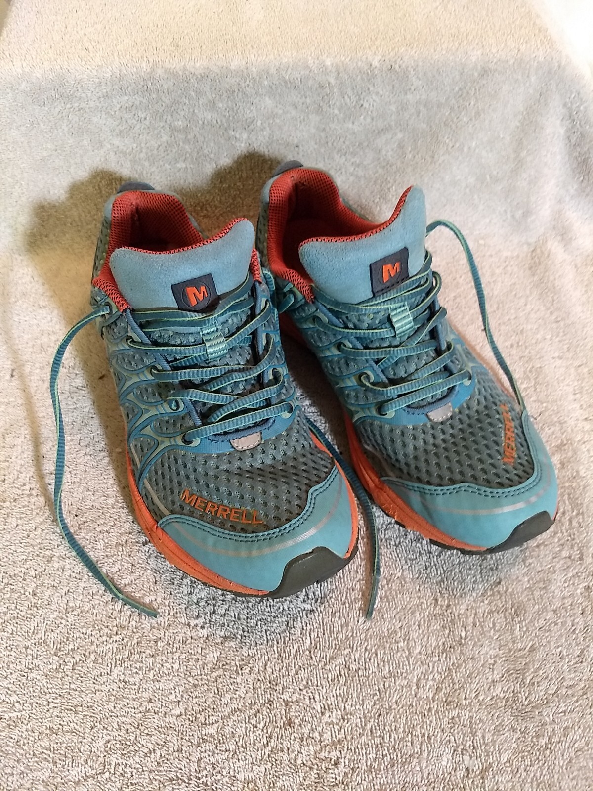 Scarpe da trail running Merrell da donna blu acqua taglia: 8 5 usate #US4 10