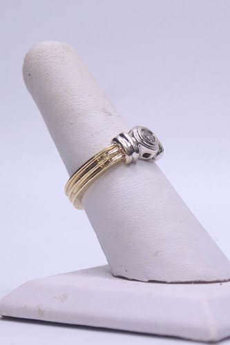 Anillo solitario de diamantes de 14 k (0,25 quilates T.W.) 5,9 g Talla: 6,5 (SGP005246) - Imagen 6 de 6