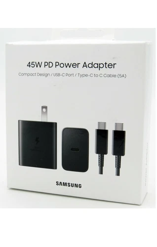 Samsung 45W PD Super Fast Wall Charger USB-C For Samsung Galaxy S22 Ultra , S22+