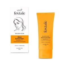 Foxtale SPF 50 Vitamin C Glow Sunscreen with PA++++ & Niacinamide | Lightweight