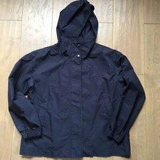 Women Muji Hooded Blouson Navy Size Xs-s