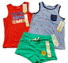 Cat  Jack Girls' Summer Separates - Set of 3 - 2 tanks  1 Shorts - 4T NWT