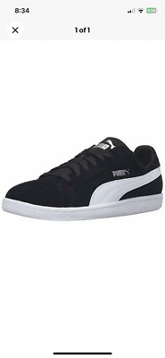 Size 10 PUMA Suede Smash Black Gym Shoes