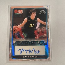 2022 Leaf Pro Set Blue Power Matt Mayer Rookie Auto ARC /99 #BA-MM2