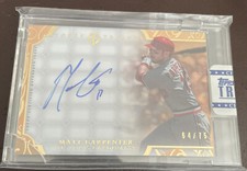 2015 TOPPS TRIBUTE MATT CARPENTER AUTO AUTOGRAPH ORANGE 64/75 👍