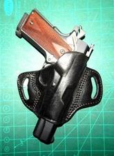 Tagua BH3-205 RH Leather 2 Slot Belt Holster Colt Springfield 1911 Any Barrel