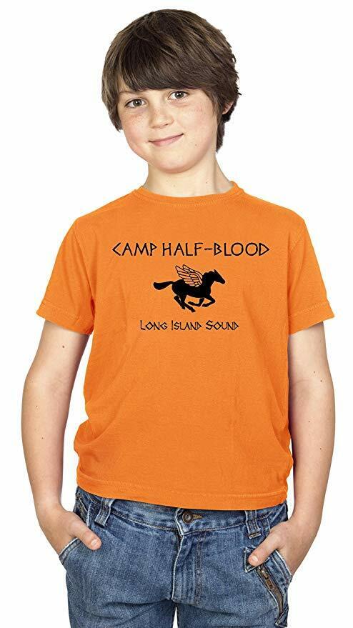 Camp Half blood Long Island Sound Orange T shirt Percy Jackson Womens sizes