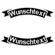 Rückenpatch SET Schwinge Top- u BottomRocker Aufnäher Biker Rocker MC bis 40cm