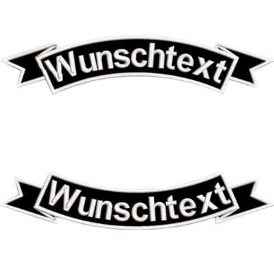Rückenpatch SET Schwinge Top- u BottomRocker Aufnäher Biker Rocker MC bis 40cm