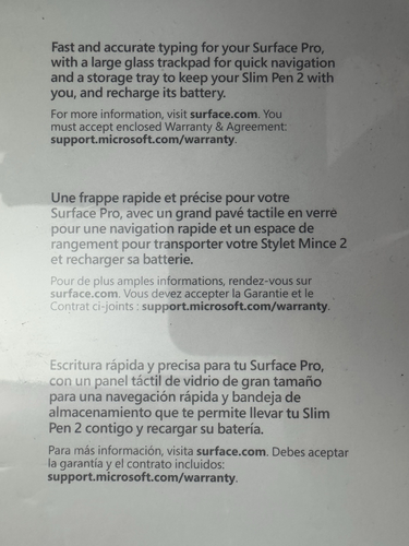 NEW Microsoft Surface Pro Signature Keyboard with Surface Slim Pen 2 PLATINUM - Picture 6 of 8
