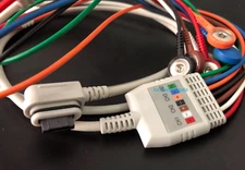 GE Seer Light 7 leads Holter Recorder ECG cable Snap AHA