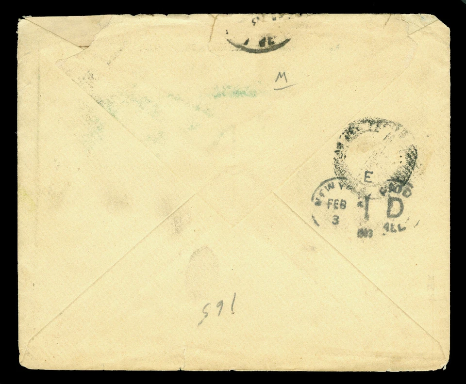 BOLIVIA 1903 multiple high franking cvr to Philadelphia , US "via Panama" - Image 2 of 2