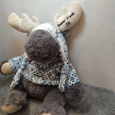 DolliBu Plush Moose Stuffed Animal With Sweater and Hat Beaver Creek Colorado