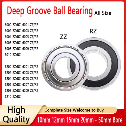 Sealed Deep Groove Ball Bearings ZZ/RZ 6000 6010 6200 6210 High