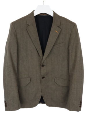 Nudie Alberto Grauer Blazer Herren XL Mit Revers Gefüttert Einreihig Formal