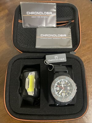 Chronologia Canyoneer GMT Dive Watch Composite Case WR 100m 45mm Mens