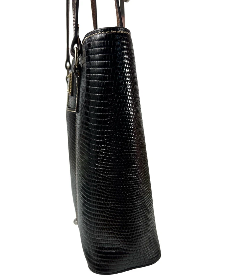 Cartera Dooney & Bourke Lagarto Repujado Pequeña Lexington 1975 Hombro Usada en Excelente Condición Foto 3 de 4