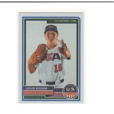 2023 Panini Stars & Stripes USA Baseball #22 Carson Bolemon