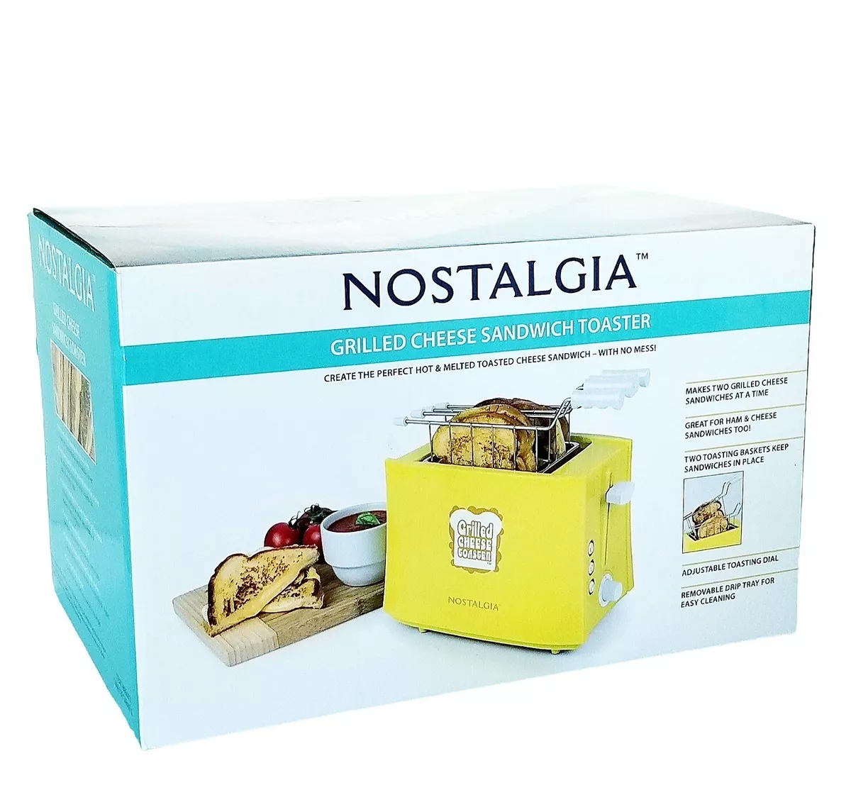 Best Buy: Nostalgia Grilled Cheese Sandwich Toaster Yellow TCS2